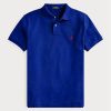 Blue Men’s Ralph Lauren Custom Slim Fit Mesh Polo Shirts Blue Men’s Ralph Lauren Custom Slim Fit Mesh Polo Shirts