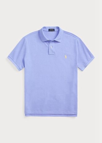 Blue Men’s Ralph Lauren Custom Slim Fit Mesh Polo Shirts