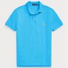 Blue Men’s Ralph Lauren Custom Slim Fit Mesh Polo Shirts