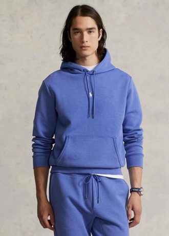Blue Men’s Ralph Lauren Double-knit   Hoodie
