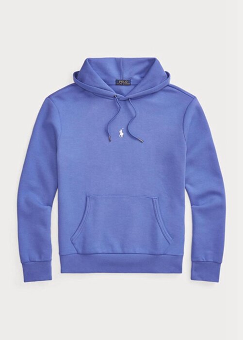 Blue Men’s Ralph Lauren Double-knit Hoodie Blue Men’s Ralph Lauren Double-knit Hoodie
