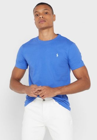 Blue Men’s Ralph Lauren Essential Crew Neck T Shirts