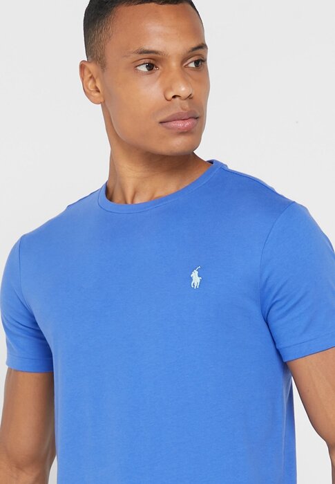 Blue Men’s Ralph Lauren Essential Crew Neck T Shirts Blue Men’s Ralph Lauren Essential Crew Neck T Shirts
