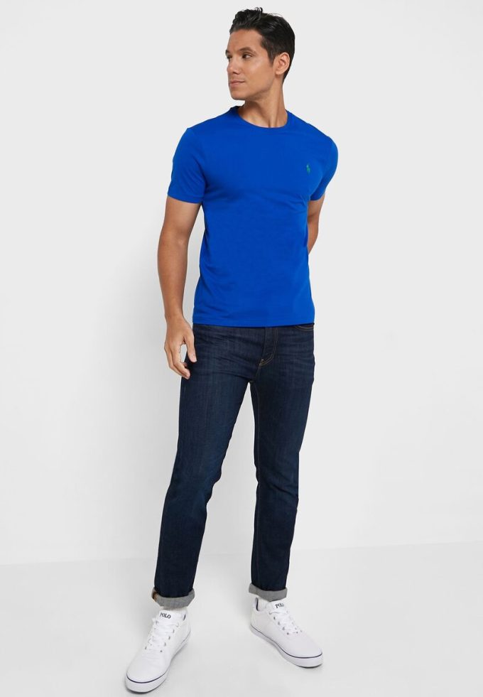 Blue Men’s Ralph Lauren Essential Crew Neck T Shirts