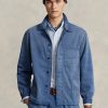 Blue Men’s Ralph Lauren Herringbone Twill Utility Jackets