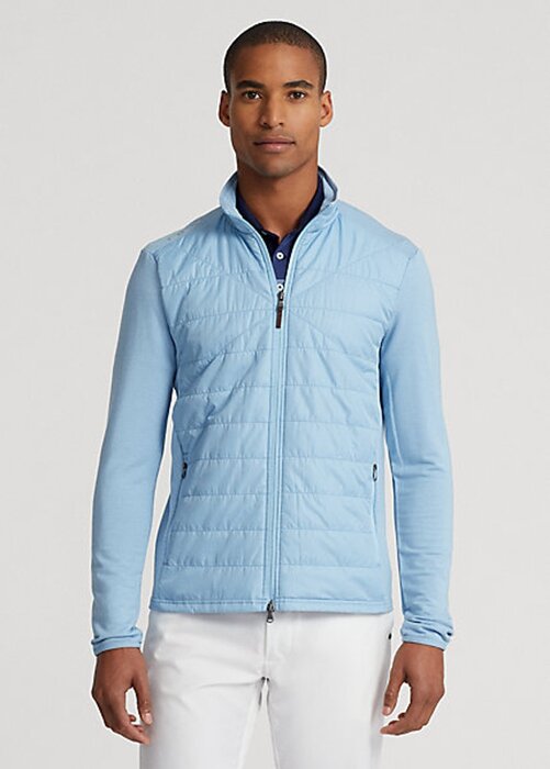 Blue Men’s Ralph Lauren Hybrid Mockneck Jackets Blue Men’s Ralph Lauren Hybrid Mockneck Jackets