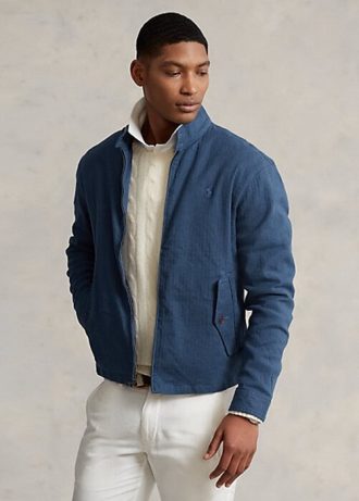 Blue Men’s Ralph Lauren Linen-Blend Herringbone Twill Jackets