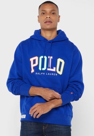 Blue Men’s Ralph Lauren Logo Hoodie