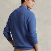 Blue Men’s Ralph Lauren Mesh-knit Cotton Quarter-zip Jumper  Sweaters