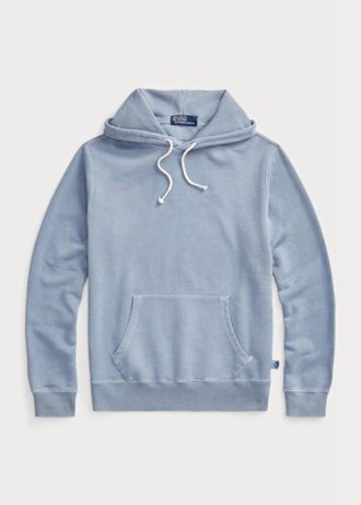 Blue Men’s Ralph Lauren Organic Cotton Fleece  Hoodie