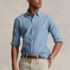 Blue Men’s Ralph Lauren Slim Fit Chambray  Shirts