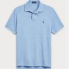 Blue Men’s Ralph Lauren Slim Fit Mesh Polo Shirts Blue Men’s Ralph Lauren Slim Fit Mesh Polo Shirts