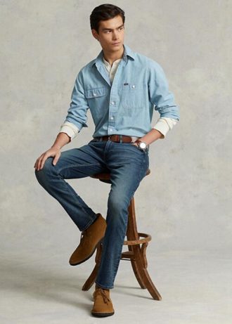 Blue Men’s Ralph Lauren Sullivan Slim Performance Stretch  Jeans