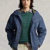 Blue Men’s Ralph Lauren Twill Hooded Jackets