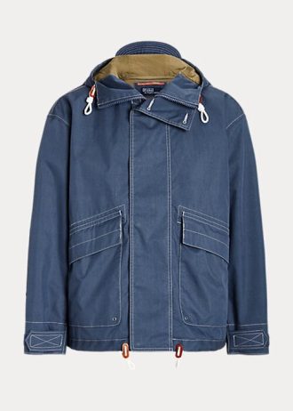 Blue Men’s Ralph Lauren Twill Hooded Jackets