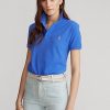 Blue Women’s Ralph Lauren Classic Fit Mesh Polo Shirts Blue Women’s Ralph Lauren Classic Fit Mesh Polo Shirts
