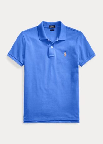 Blue Women’s Ralph Lauren Classic Fit Mesh Polo Shirts