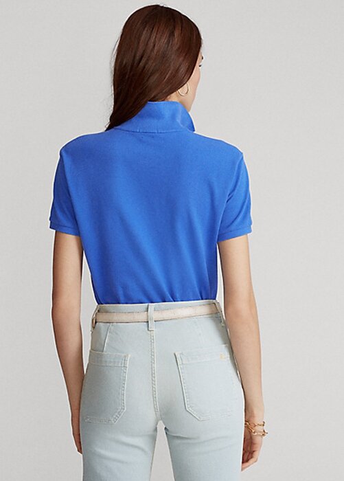 Blue Women’s Ralph Lauren Classic Fit Mesh Polo Shirts Blue Women’s Ralph Lauren Classic Fit Mesh Polo Shirts