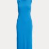 Blue Women’s Ralph Lauren Cotton-Blend Sleeveless Midi Dress Blue Women’s Ralph Lauren Cotton-Blend Sleeveless Midi Dress
