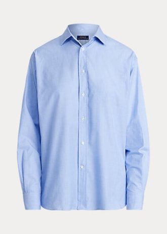Blue Women’s Ralph Lauren Cotton High-Low Shirts