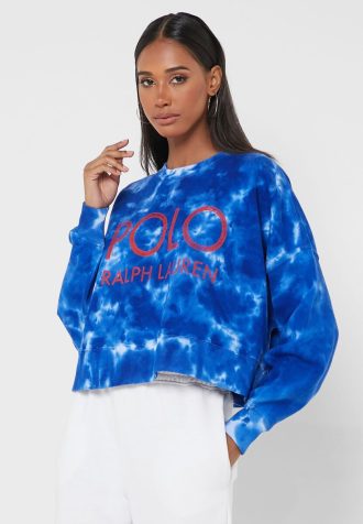 Blue Women’s Ralph Lauren Crew Neck Knitted Sweatshirts