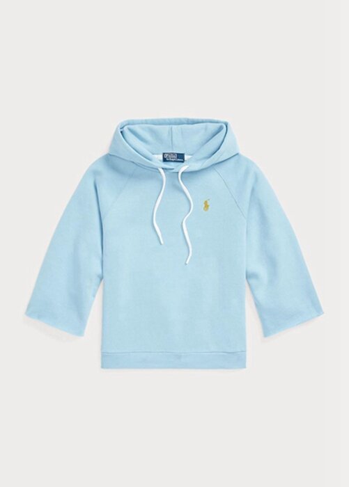 Blue Women’s Ralph Lauren Cutoff-cuff Fleece Hoodie Blue Women’s Ralph Lauren Cutoff-cuff Fleece Hoodie
