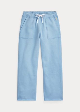 Blue Women’s Ralph Lauren Cutoff-Hem Fleece Sweatpants