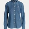 Blue Women’s Ralph Lauren Denim Shirts Blue Women’s Ralph Lauren Denim Shirts
