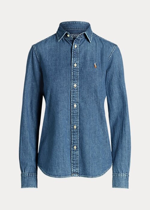 Blue Women’s Ralph Lauren Denim Shirts Blue Women’s Ralph Lauren Denim Shirts
