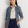 Blue Women’s Ralph Lauren Double-breasted Chambray   Blazers