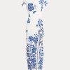 Blue Women’s Ralph Lauren Floral Faux-Wrap Jersey Dress Blue Women’s Ralph Lauren Floral Faux-Wrap Jersey Dress