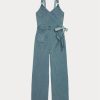 Blue Women’s Ralph Lauren Garment-Dyed Jersey Jumpsuit Dress Blue Women’s Ralph Lauren Garment-Dyed Jersey Jumpsuit Dress