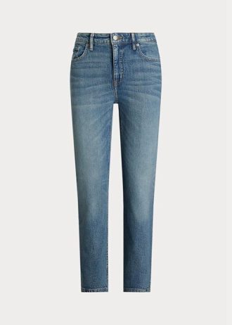 Blue Women’s Ralph Lauren High-rise Straight Ankle Jeans