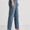 Blue Women’s Ralph Lauren High-rise Straight Ankle Jeans