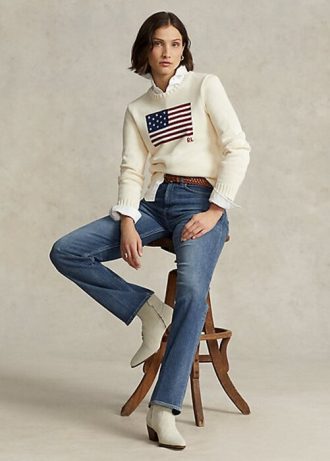 Blue Women’s Ralph Lauren High-Rise Straight Jeans