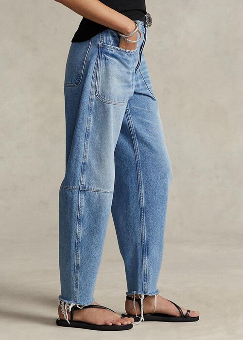 Blue Women’s Ralph Lauren High-rise Tapered Fit Jeans Blue Women’s Ralph Lauren High-rise Tapered Fit Jeans