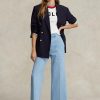 Blue Women’s Ralph Lauren High-rise Wide-leg Cropped Jeans Blue Women’s Ralph Lauren High-rise Wide-leg Cropped Jeans