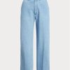 Blue Women’s Ralph Lauren High-rise Wide-leg Cropped Jeans Blue Women’s Ralph Lauren High-rise Wide-leg Cropped Jeans