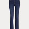Blue Women’s Ralph Lauren Mid-Rise Straight Jeans