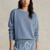 Blue Women’s Ralph Lauren Organic Cotton Crewneck Sweatshirts Blue Women’s Ralph Lauren Organic Cotton Crewneck Sweatshirts