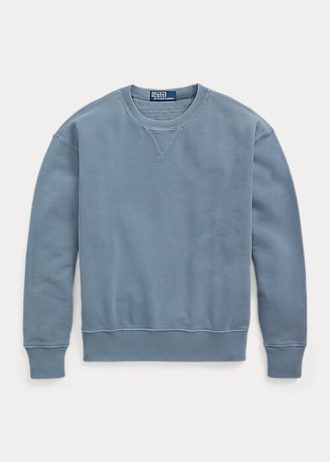 Blue Women’s Ralph Lauren Organic Cotton Crewneck Sweatshirts