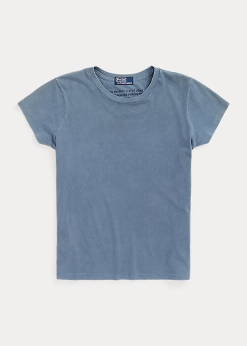 Blue Women’s Ralph Lauren Organic Cotton Crewneck T Shirts Blue Women’s Ralph Lauren Organic Cotton Crewneck T Shirts