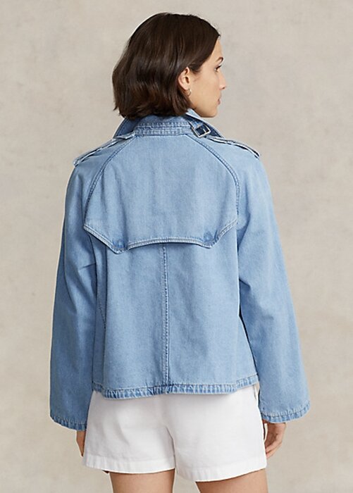 Blue Women’s Ralph Lauren Oversize Boxy Fit Denim Coats Blue Women’s Ralph Lauren Oversize Boxy Fit Denim Coats