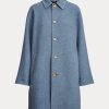 Blue Women’s Ralph Lauren Oversize Double-Face Car Coats