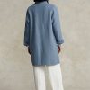 Blue Women’s Ralph Lauren Oversize Double-Face Car Coats