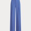 Blue Women’s Ralph Lauren Pleated Georgette   Pants