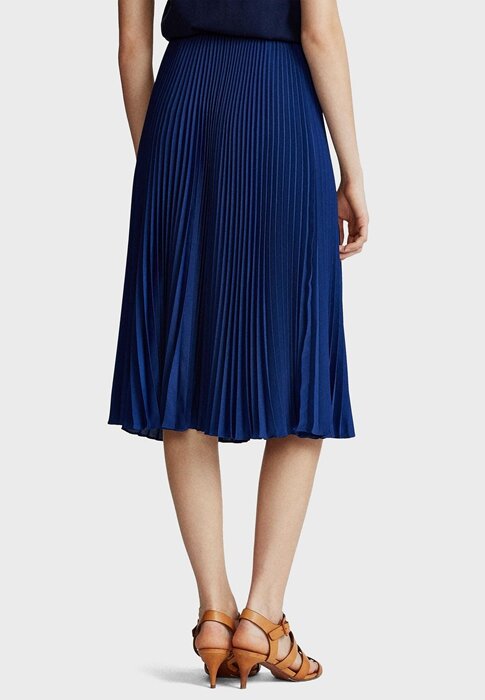 Blue Women’s Ralph Lauren Plisse Midi Skirts Blue Women’s Ralph Lauren Plisse Midi Skirts