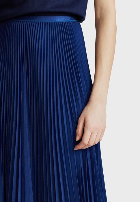 Blue Women’s Ralph Lauren Plisse Midi Skirts Blue Women’s Ralph Lauren Plisse Midi Skirts