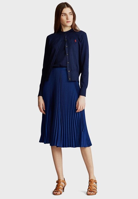 Blue Women’s Ralph Lauren Plisse Midi Skirts Blue Women’s Ralph Lauren Plisse Midi Skirts