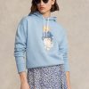 Blue Women’s Ralph Lauren Polo Bear Fleece Hoodie Blue Women’s Ralph Lauren Polo Bear Fleece Hoodie